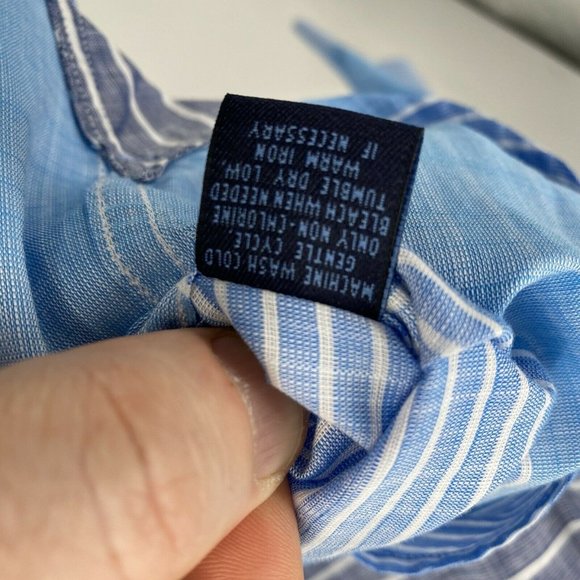 Charleston Threads Men's Button Down Medium Blue - Picture 5 of 6